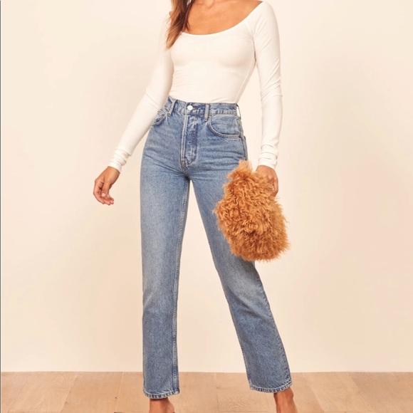 Reformation Denim - Reformation Cynthia High Rise Straight Jeans